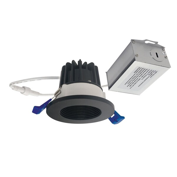 2 M2 LED Downlight, 600lm/8W, 4000K, Matte Black, NM2-2RDC6040BB